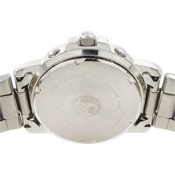 Seiko gentleman's stainless steel quartz chronograph wristwatch, Ref. V657-8069 and one other Seiko Perpetual calendar wristwatch, Ref. 8F56-0030, both boxed