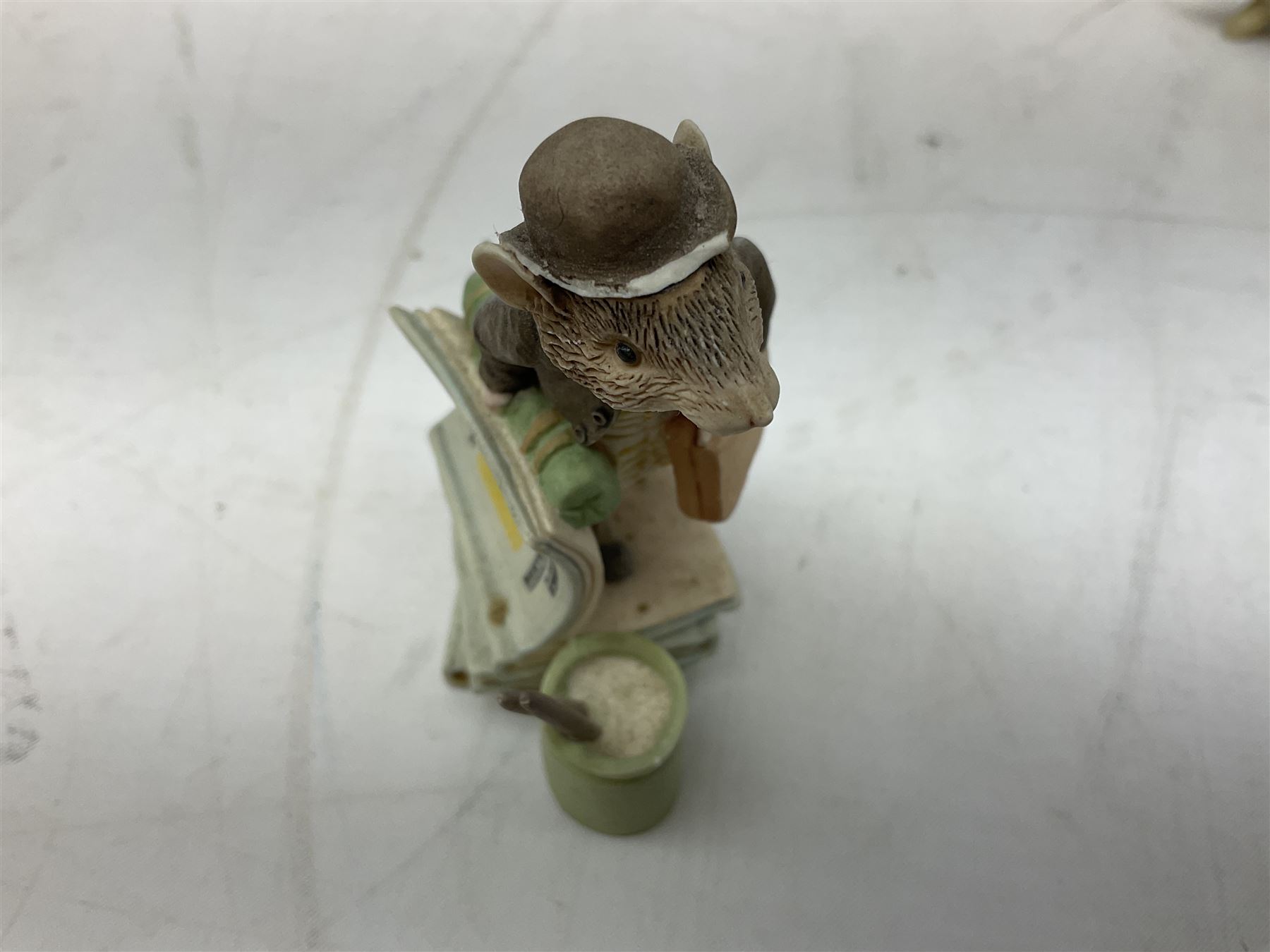 Frederick Warne & Co The World of Beatrix Potter figures to include Peter Rabbit in Mr Mcgregor's Garden, Peters Hiding place, Mrs Tiggy Winks, The Tale of Jonny Town-Mouse, etc, many with original boxes 