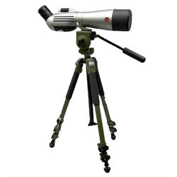 Leica APO-Televid 77 Spotting Scope,chrome, serial no. 2050411, with Manfrotto tripod, serial no. 190NAT2