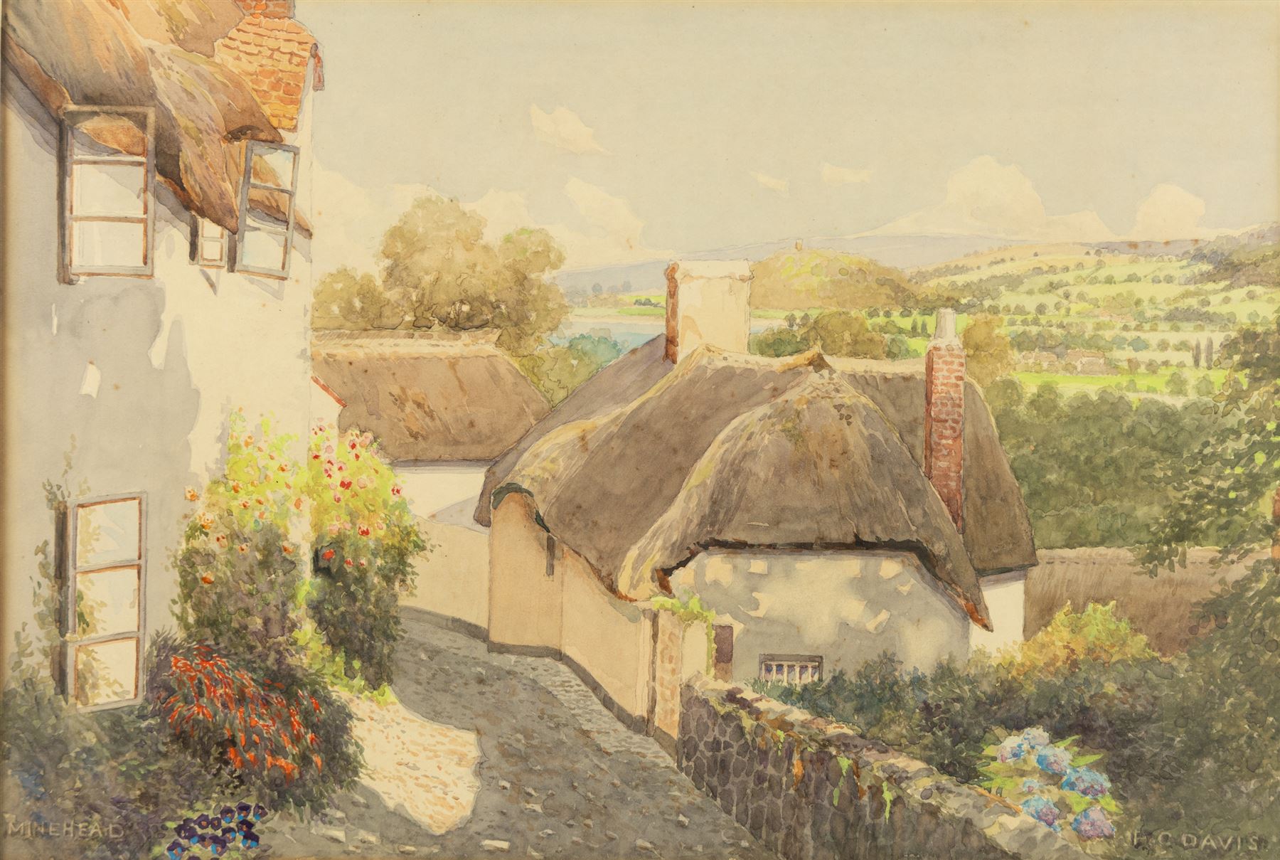 Percy Charles Clement Davis (British 1867-1949): 'Minehead' - Somerset, watercolour signed and titled 23.5cm x 35.5cm