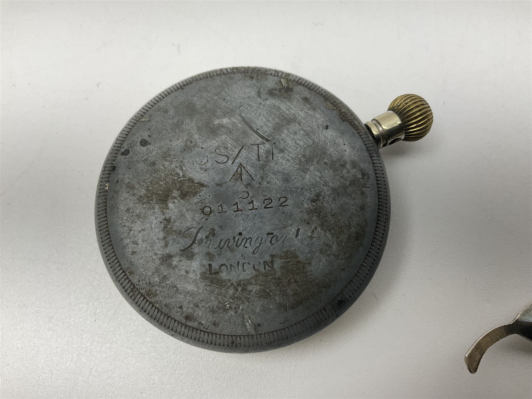 Norweigian silver enamel leaf brooch by David Andersen, together with a military issue pocket watch and a collection of costume jewellery including pair of clip on earrings by Butler & Wilson, beaded jewellery, brooches, etc