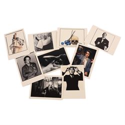 Two books by photographer David Bailey (British 1938-), to include signed first edition 'Nudes 1981-1984' hardback and 'Imagine - a Book for Band Aid' paperback; together with 'Bailey's Box of Postcards - National Portrait Gallery'