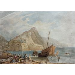 After Francis Nicholson (British 1753-1844): View of Robin Hood's Bay, watercolour unsigned 23cm x 32cm 