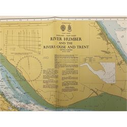 Two late 20th century charts of the River Humber entitled 'River Humber and the River Ouse and Trent' 1993 and 'River Humber Spurn to Barton Haven' (rolled)