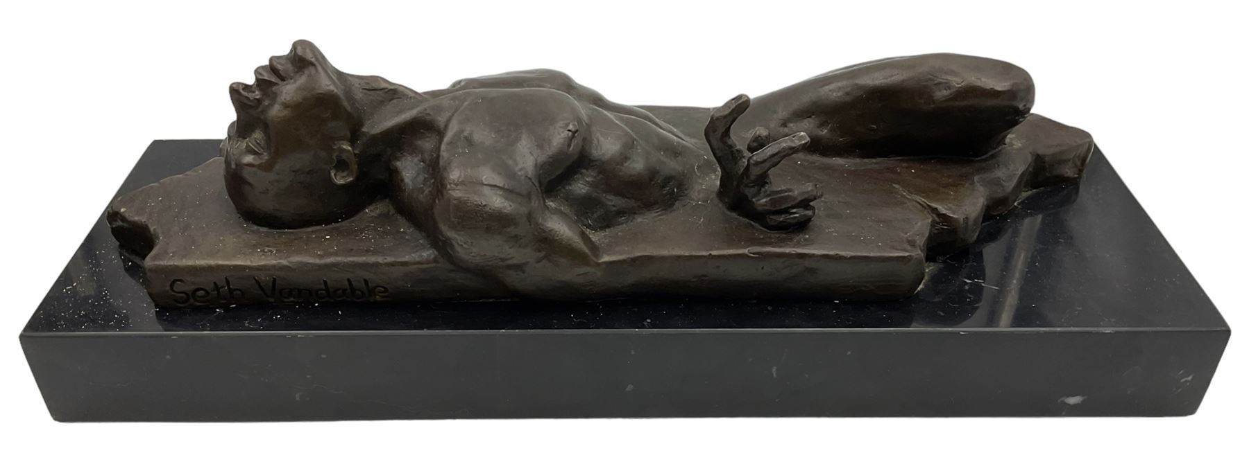 Bronze study of male nude after Seth Vandable | Wood, Metal 