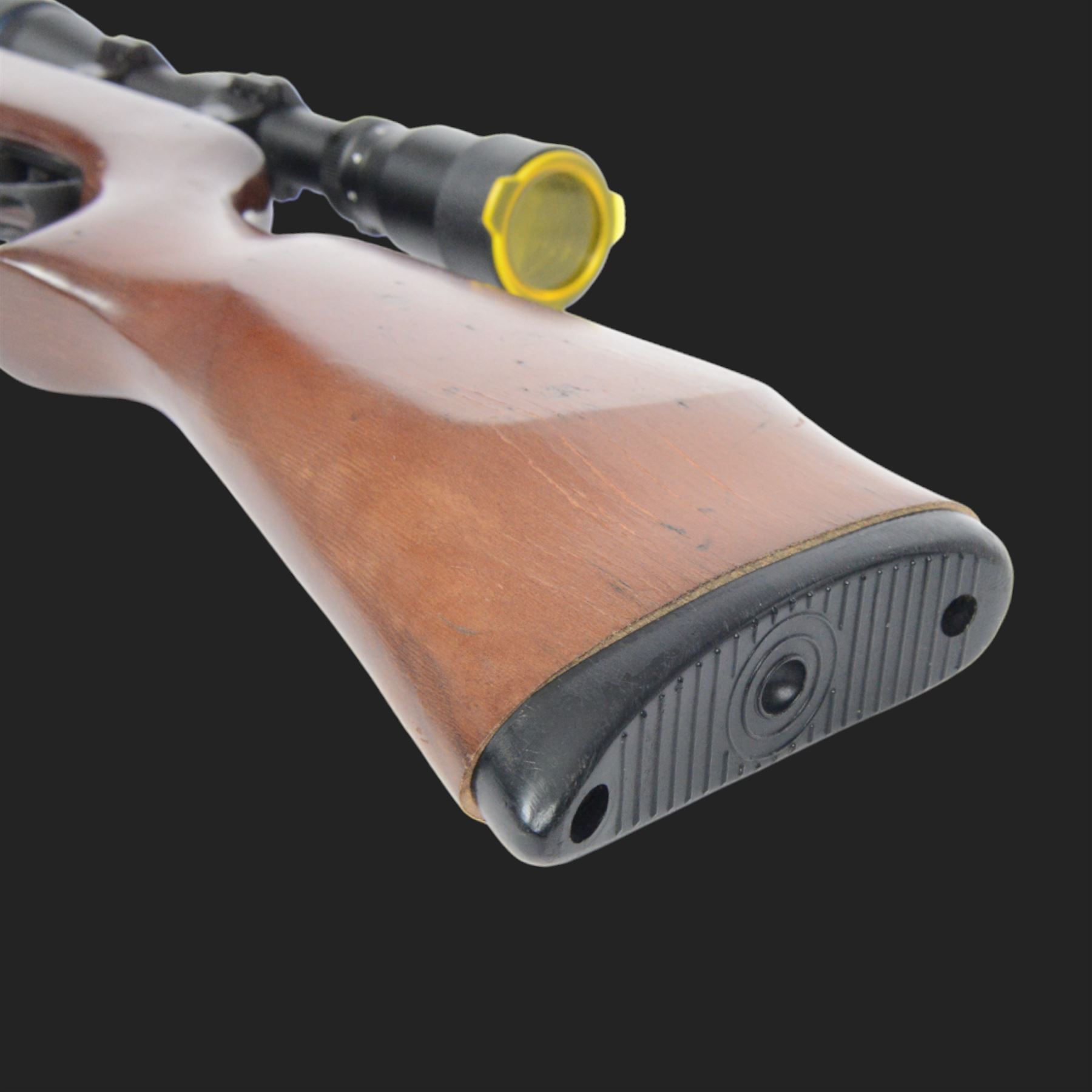 Spanish Gama CF-20 .177 air rifle, with AGS Airgun Sport Cobalt Redi-Mount 1/2 Mil-Dot 3.9x40 air rifle scope