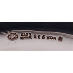 Georg Jensen Mobius silver bangle, designed by Vivianna Torun, No. 206, boxed 