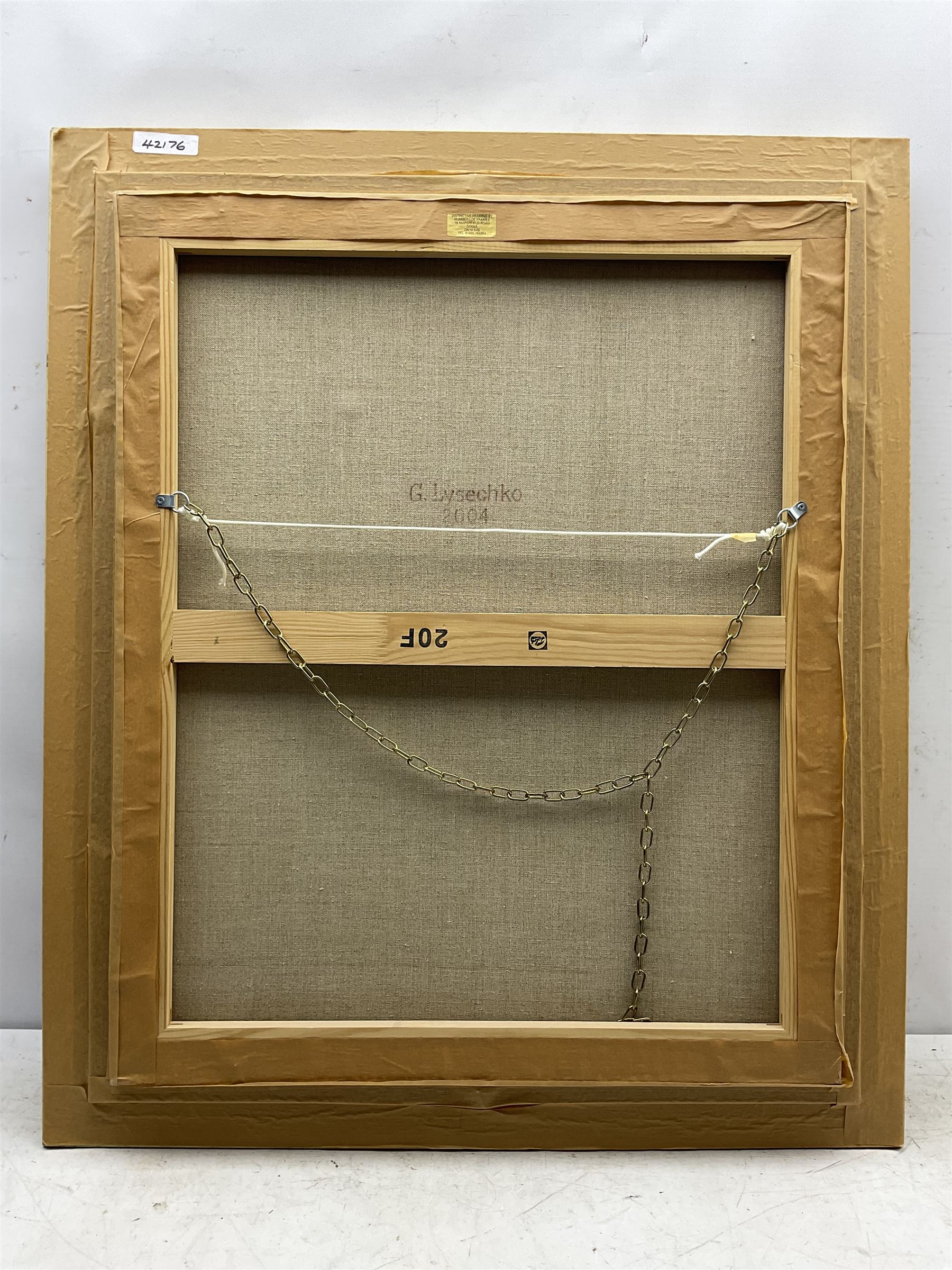 Gregori (Lysechko) Lyssetchko (Russian 1939-): Still Life of Fruit and Wine Glass, oil on canvas signed and dated 2004, 72cm x 59cm 
Provenance: private collection, purchased David Duggleby Ltd 7th June 2019 Lot 174