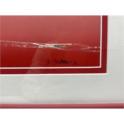 David Deakins (British 1944-): The Lighthouse, oil on board signed