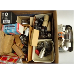  Quantity of radio and other valves, some unused in boxes  