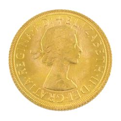 Queen Elizabeth II 1967 gold full sovereign coin