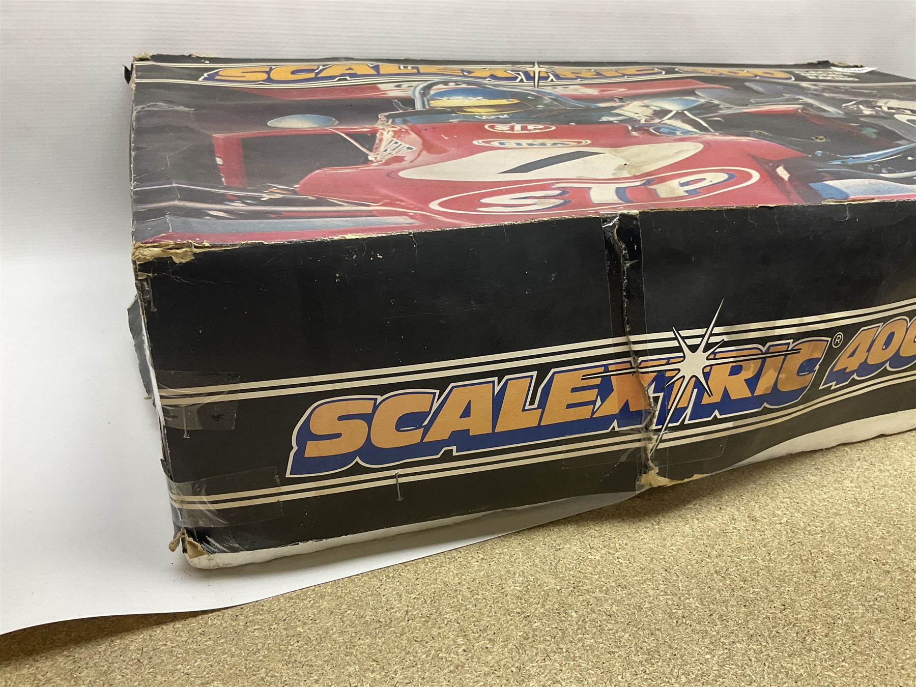 Scalextric - Scalextric 400 C587 set with March Ford 721 and JPS Formula One cars; Calibra Cup set with Motorsport Calibra and Old Spice Calibra; C8040 Track Extension Pack, Hump Back Bridge part-set and unassociated SuperSlot 1:32 scale die-cast Williams-Toyota FW29 unassembled car in four blister packs 