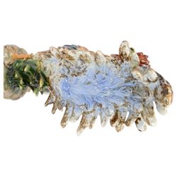 Italian ceramic figure modelled as cockerel, H60cm