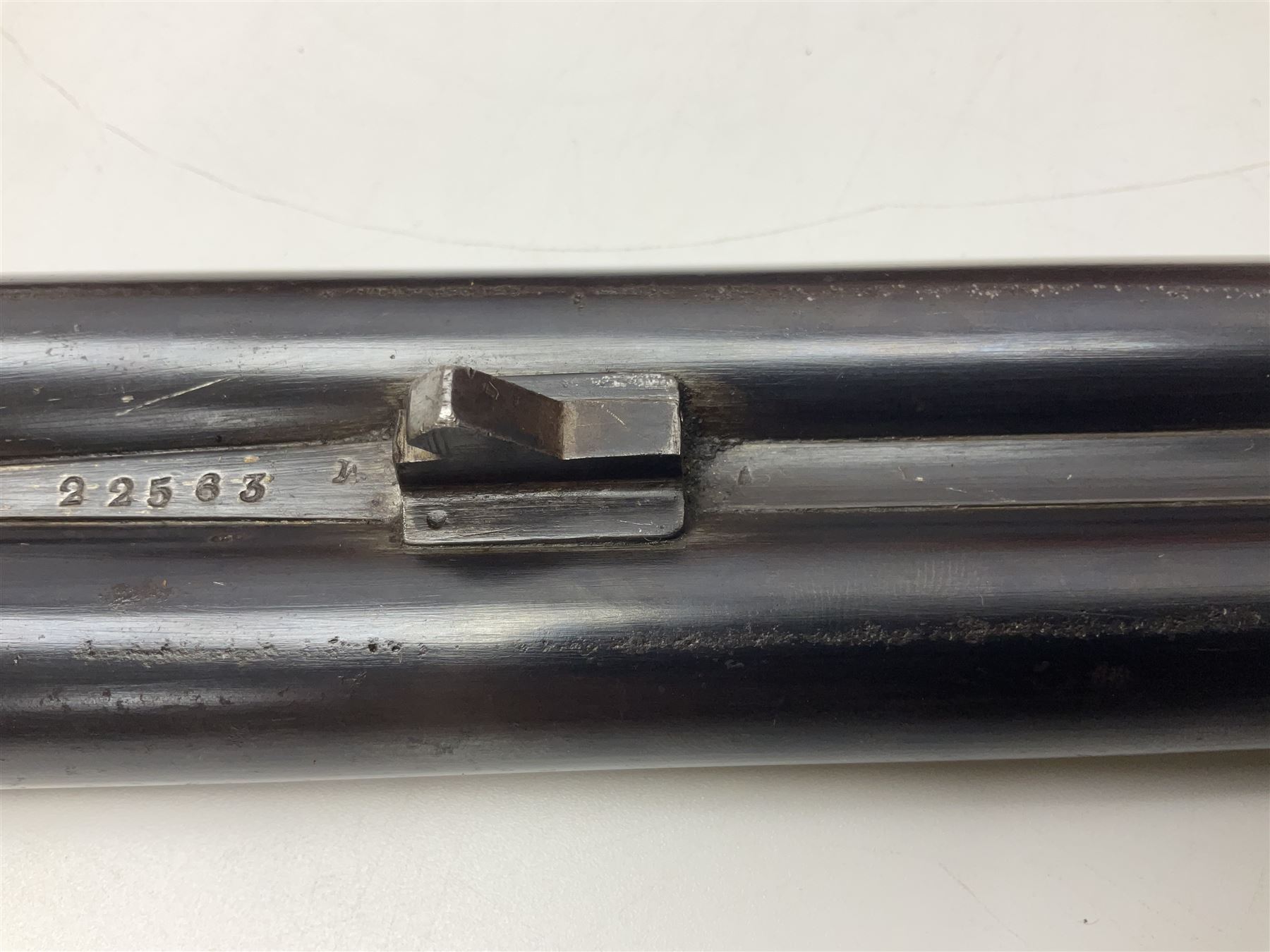 SHOTGUN CERTIFICATE REQUIRED - Late 19th century R. Robinson of Hull 12-bore side-by-side double barrel hammer shotgun; with 76cm(30