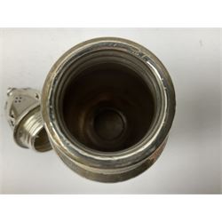 20th century silver sugar caster, of typical baluster form, hallmarked Elkington & Co Ltd, Birmingham, approximate weight 62 grams