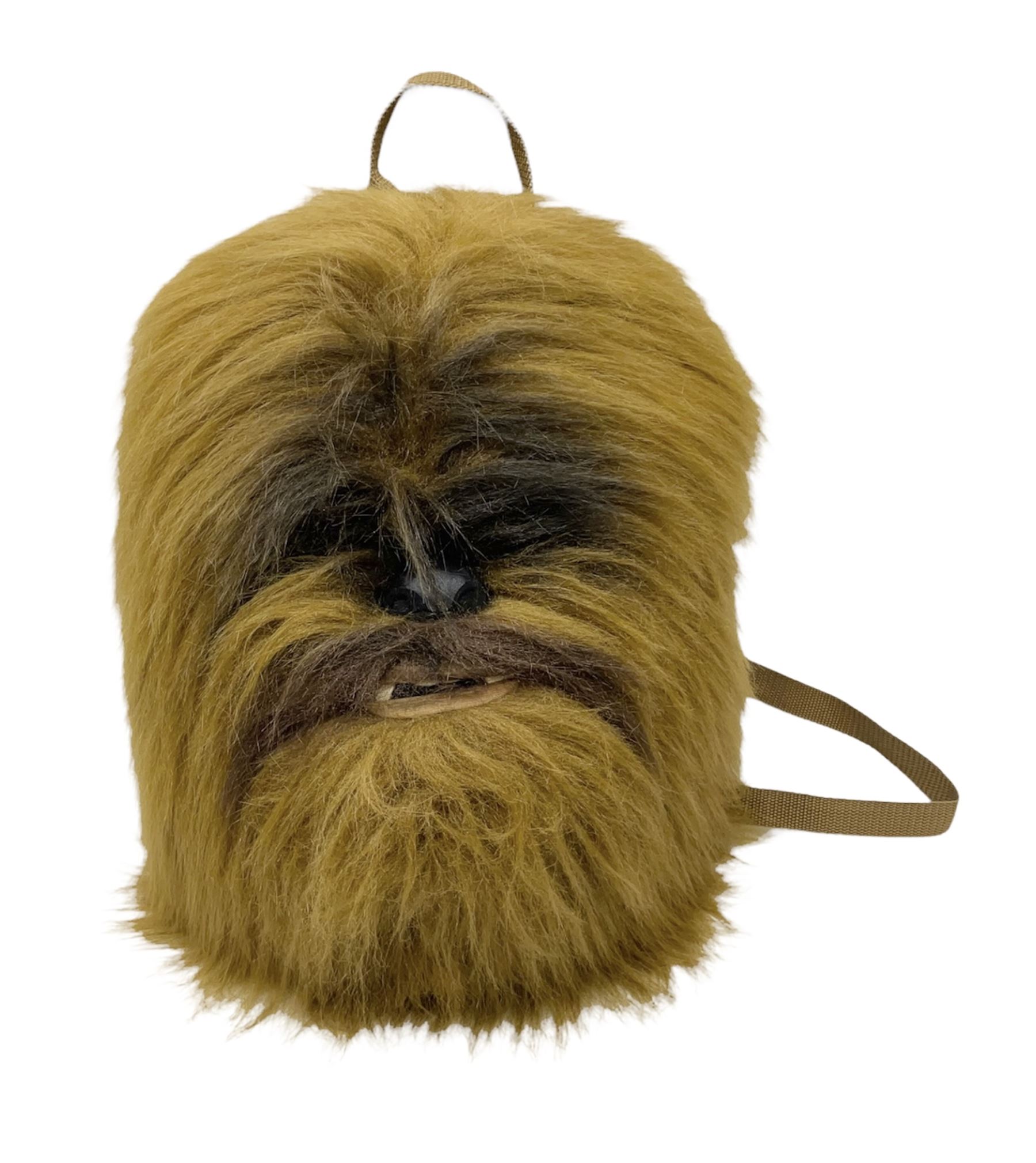 Star Wars - Chewbacca back-pack in the form of the Wookie's hairy head with single zipped compartment H44cm