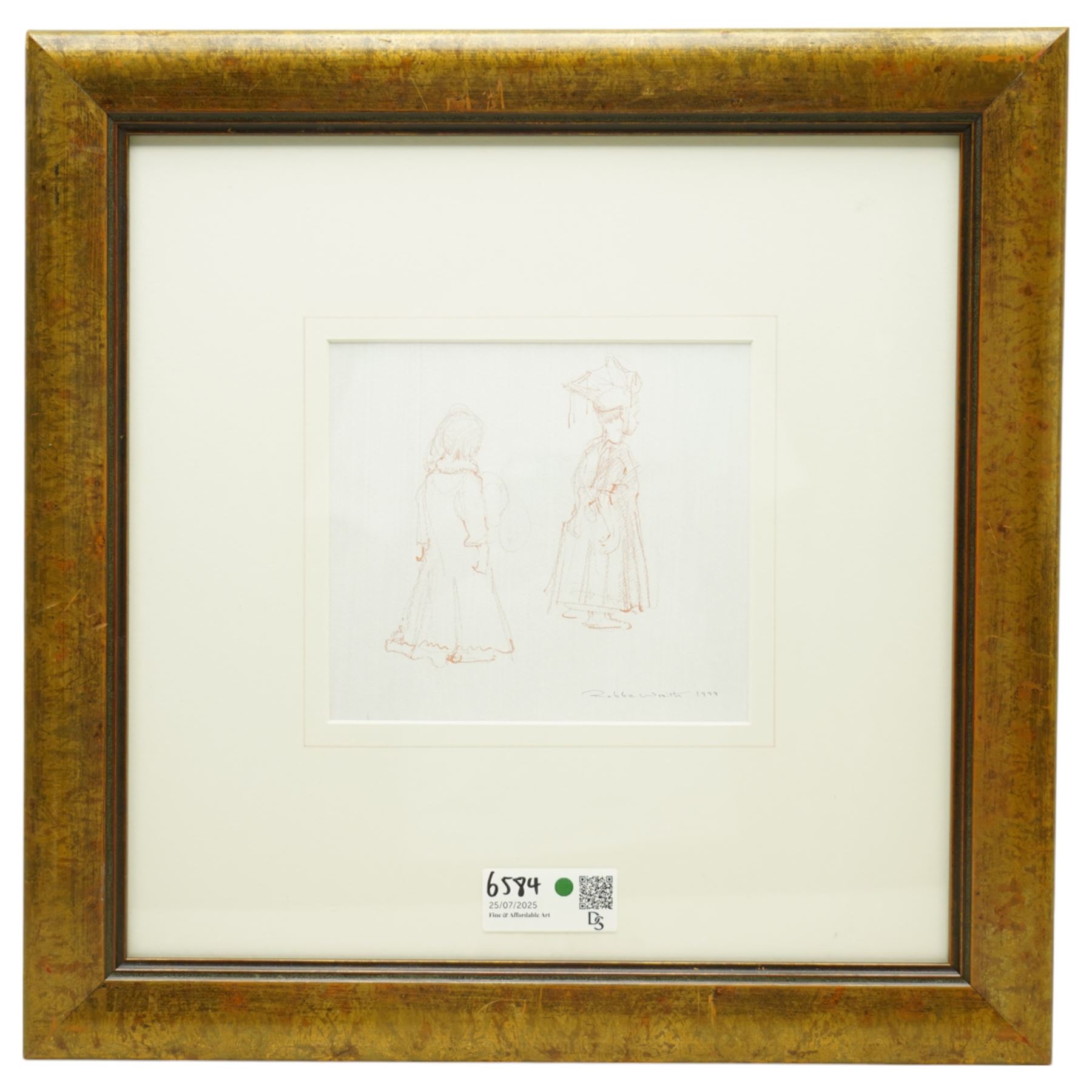 Robert 'Robbie' Wraith (British 1952-): 'The Spark Workshop 1999', set four pencil crayon and watercolour sketches signed and dated 1999 max 19cm x 29cm (4)