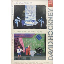 After David Hockney (British 1937-): 'L’Enfant et Les Sortileges', exhibition poster pub. 1983, 74cm x 48cm 