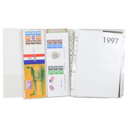 Queen Elizabeth II mint decimal stamps, mostly in presentation packs, face value of usable postage approximately 300 GBP