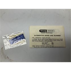 Tri-ang Hornby '00' gauge - Coronation Class 4-6-2 locomotive 'Coronation' No.6220 in LMS blue/silver livery with 'Alternative Names & Numbers' pack in box base with plain slip case; and Class 57XX 0-6-0 Pannier Tank locomotive No.8751; boxed; together with an incomplete and repainted Hornby Dublo Class A4 4-6-2 locomotive 'Golden Plover' No.4497 in associated box (3)