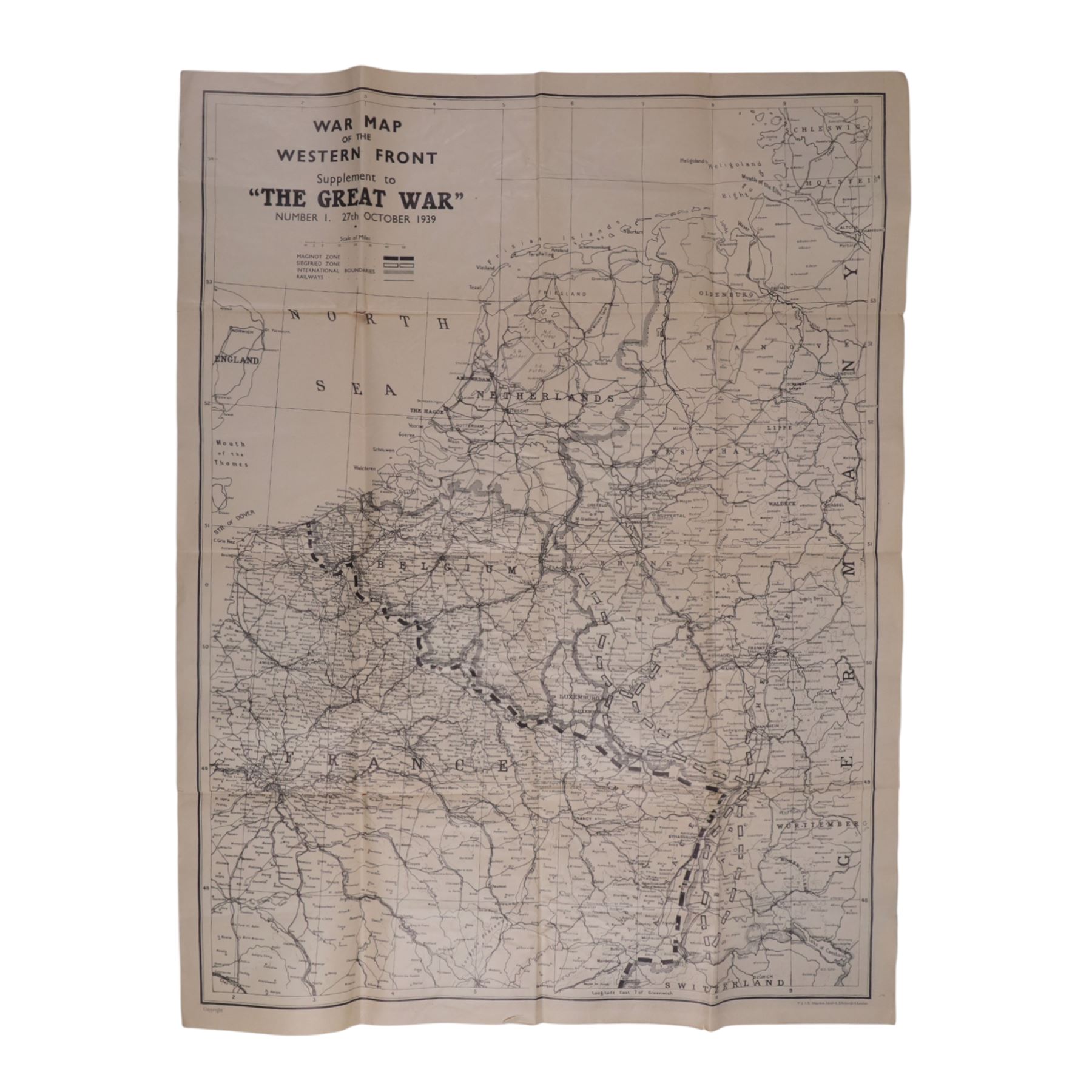 Army Area Map, No 6 Second Army M.T circuits, together with another map and a Japanese flag