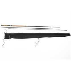 Daiwa Whisker Fly 15' three piece rod,, Pateke Morton two piece fly fishing rod 260cm, Vision Vipu four piece fly fishing rod in case and a cane rod (4) 