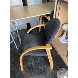 Job lot of office furniture, chairs, filing cabinets,desk fans, suspension files, pens, pedestals etc - THIS LOT IS TO BE COLLECTED BY APPOINTMENT FROM DUGGLEBY STORAGE, GREAT HILL, EASTFIELD, SCARBOROUGH, YO11 3TX