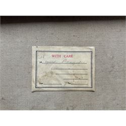 Attrib. Dame Ethel Walker DBE ARA (British 1861-1951): 'Mixed Bouquet', oil on canvas unsigned, titled verso with various exhibition labels 75cm x 62cm