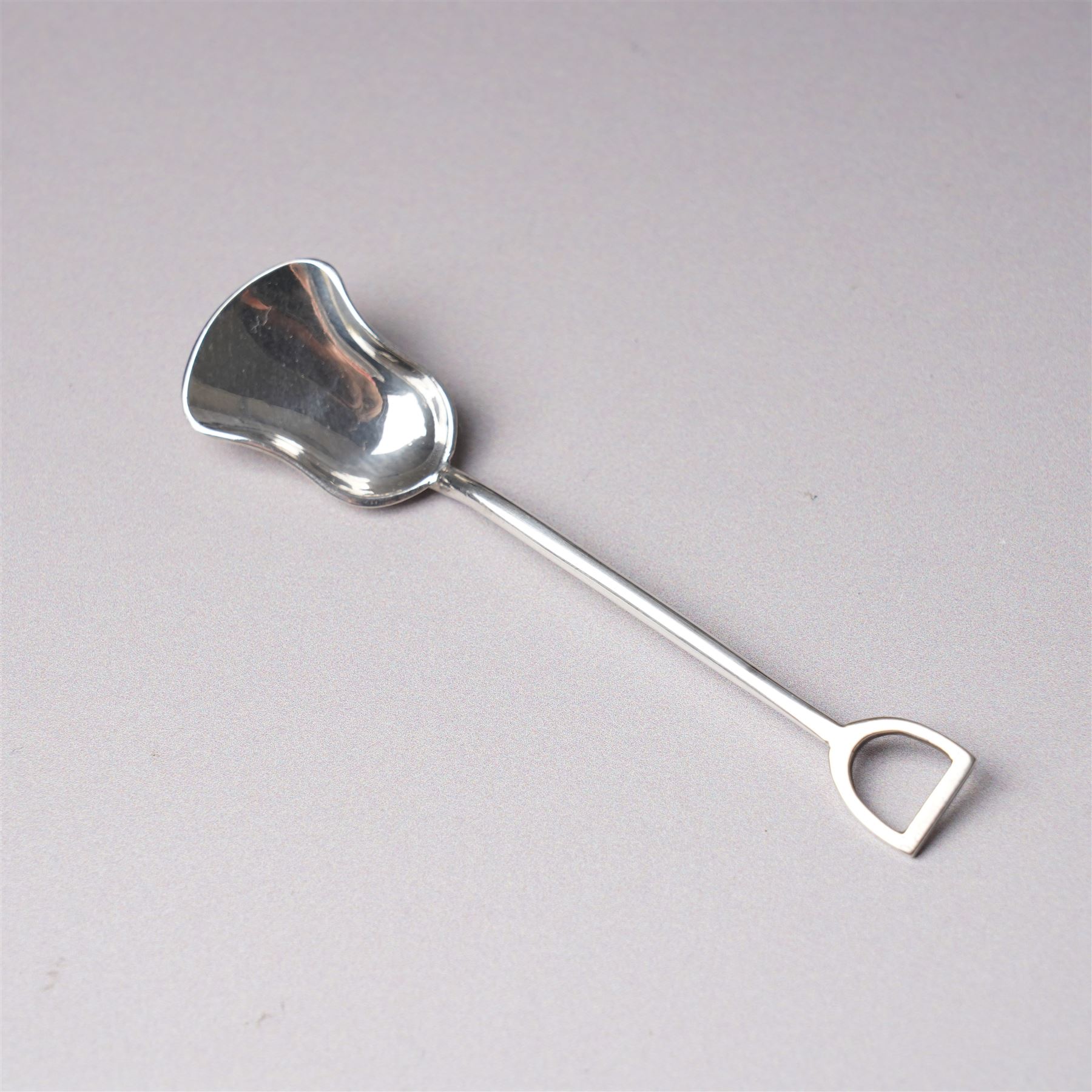 Pair of Victorian silver double headed Swan shape salts L7cm Chester 1897 Maker Florence Warden together with a pair of plated spade shape spoons 