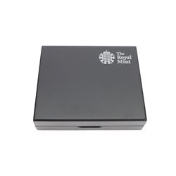 The Royal Mint United Kingdom 2011 silver proof piedfort six coin set, cased with certificate