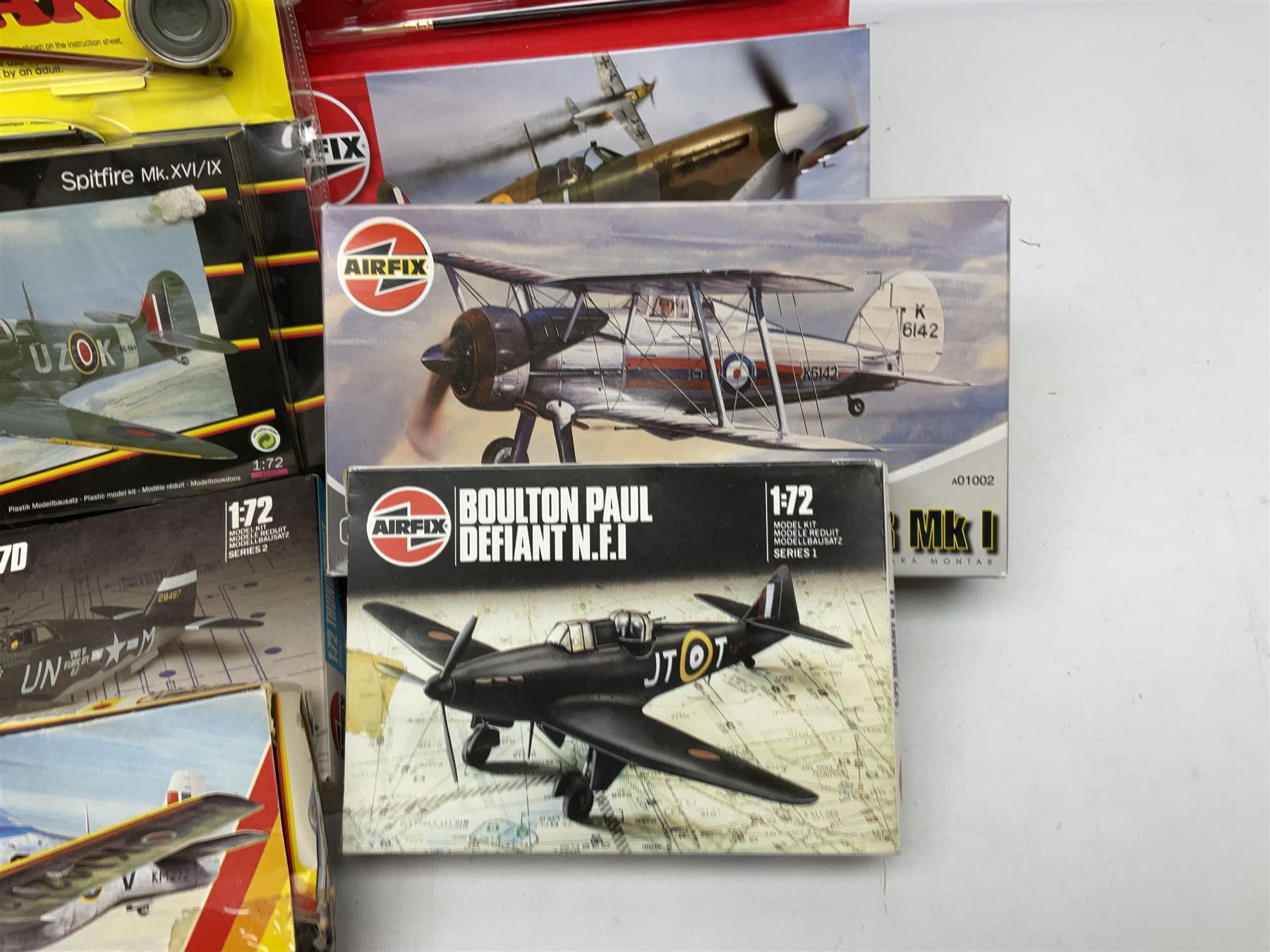 Revell 1:146 scale construction kit of HMS Victory; boxed; and ten other construction kits of aircraft by Airfix, Revell and Matchbox; all boxed (11)