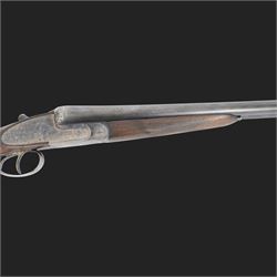 Black Sabel De Luxe, 12 bore double trigger sidelock ejector, side by side double barrel shotgun with 63cm (25