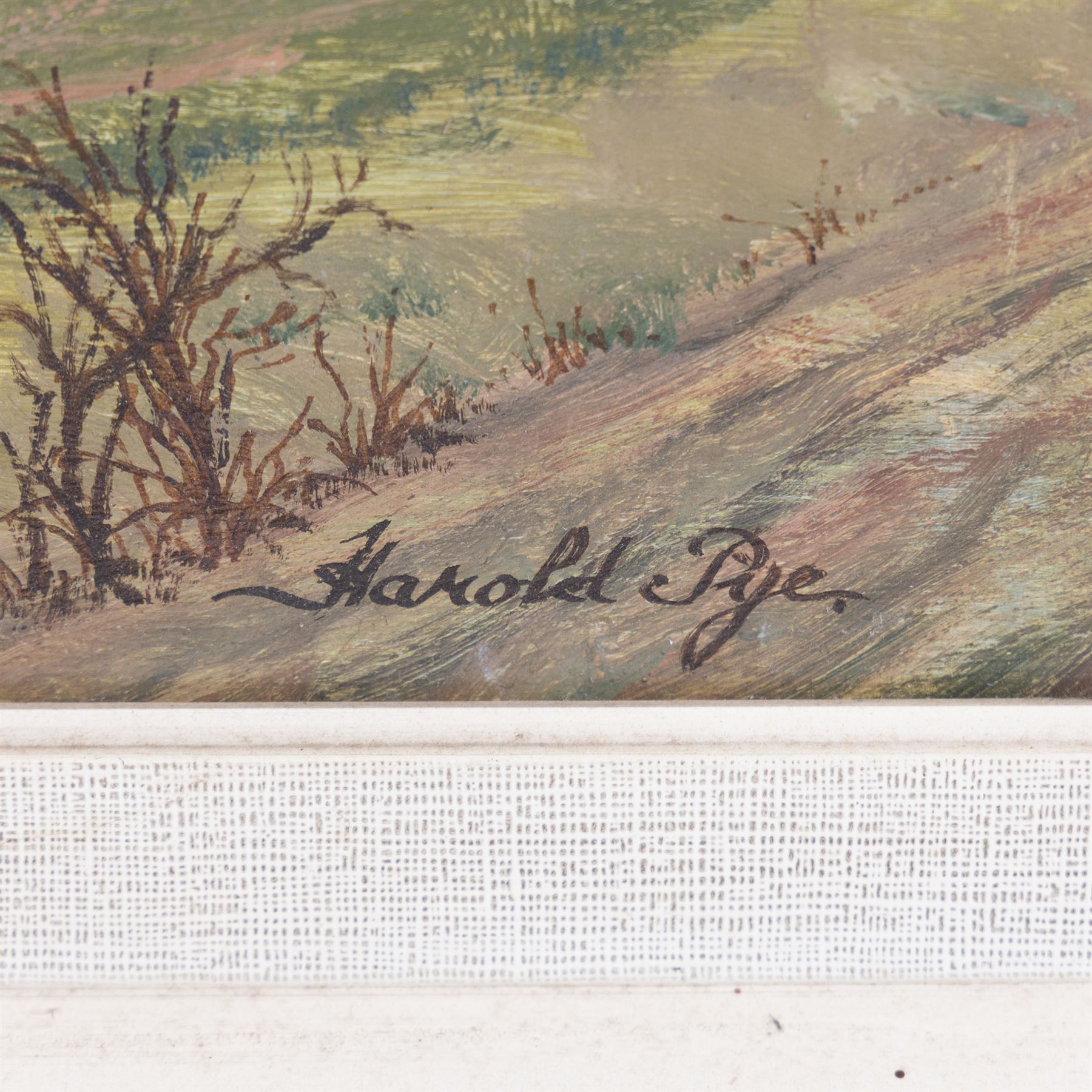 Harold Pye (Fylingdales Group Mid-20th Century): View Towards Bridlington, oil on board signed 55cm x 75cm 