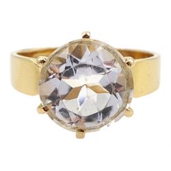 Swedish 18ct gold single stone rock crys