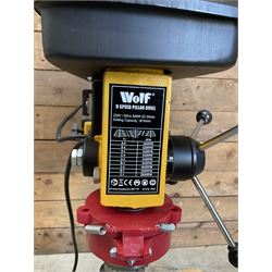 Wolf - bench mounted 9 speed pillar drill