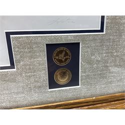 Five limited edition framed coloured prints of shooting interest comprising after C. Stanley Todd game birds taking flight in a mountainous lake landscape no.348/600; after J.C. Harrison game birds in flight over fields no.285/500; after Alan B. Hayman  'A Right and Left?' no.398/850; after Andy Beck 'Pheasant Drive' no.56/350; and after Leo Stans 'Autumn Air'; all signed on the mount; various frames (5)