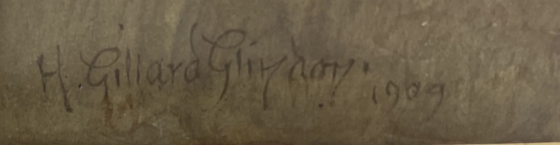 Henry Gillard Glindoni RBA (British 1852-1913): 'Reflections', watercolour signed and dated 1909, 50cm x 34cm