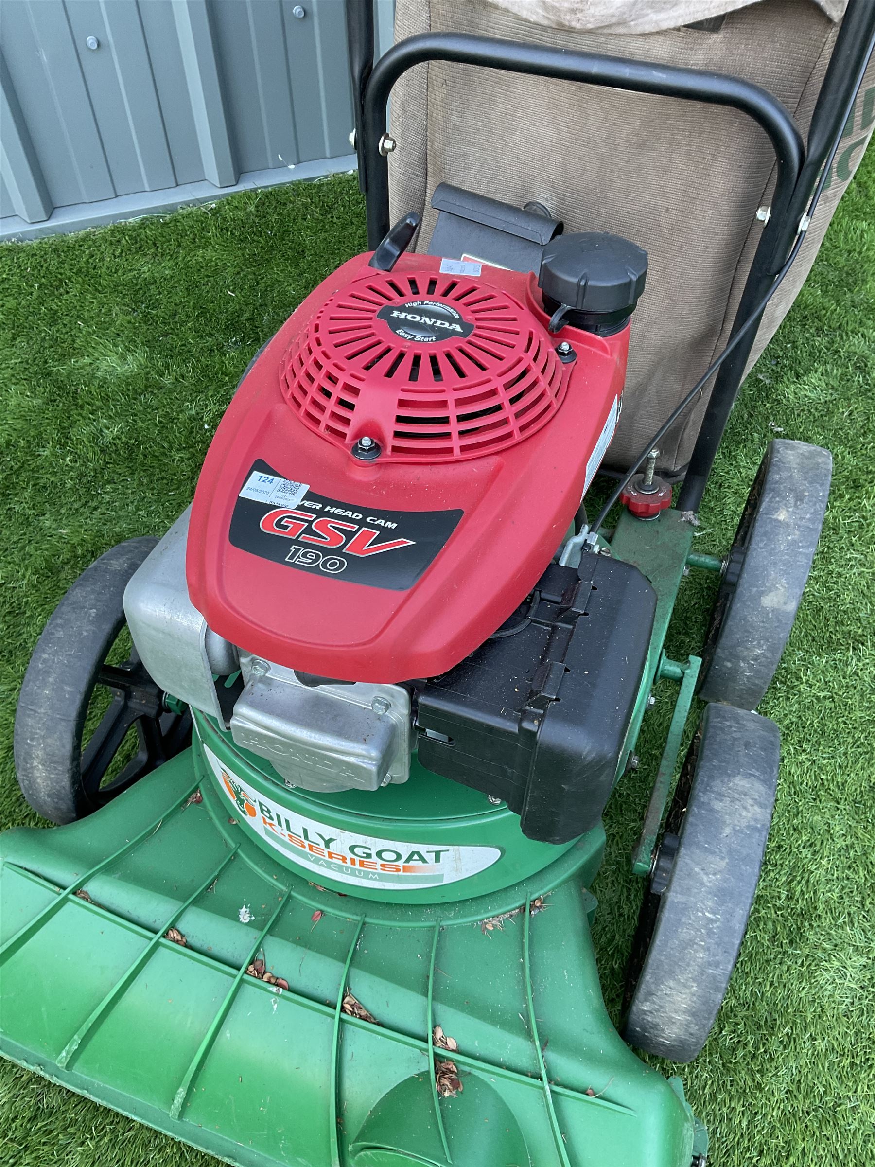Billy Goat K-Series garden vacuum, Honda GSV 190 engine - THIS LOT IS TO BE COLLECTED BY APPOINTMENT FROM DUGGLEBY STORAGE, GREAT HILL, EASTFIELD, SCARBOROUGH, YO11 3TX