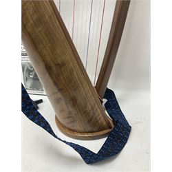 Contemporary 24 string Celtic or Irish Folk Harp with an Ash soundboard and 24 sharpening keys, with three music books, tutorial and DVD In a soft carrying case with tuning key 