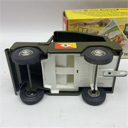 Tri-Ang - Mini Hi-Way Series tin-plate Land Rover with Canopy and Service Truck in red; both in original boxes 