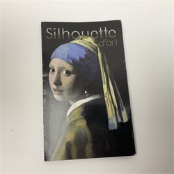 Dennis China Works vase with fluted rim together with three Cmielow figures and Beswick Silhouette vase of Girl with the Pearl earring, Beswick vase H22cm 