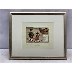 Charles Exeter Devereux Crombie (British 1880-1967): 'Rules of Golf' - Rule X, chromolithograph signed inscribed and dated '66 in pencil 25cm x 30cm