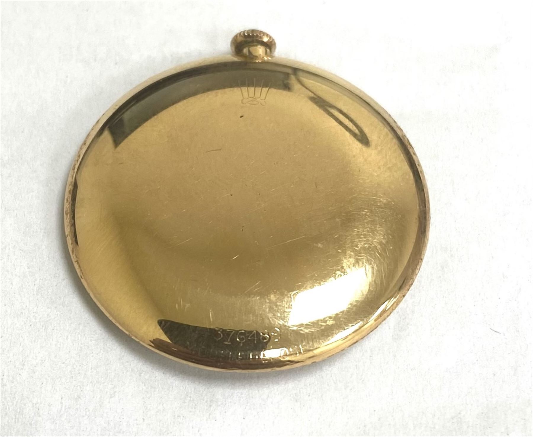 Rolex Precision Metropolitan Chronometer, gentleman's 18ct gold manual wind wristwatch, circa 1950s, Ref. 4325, case No. 376489, on gilt strap