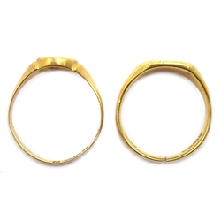  Two 18ct gold rings hallmarked, a.f. approx 12gm  
