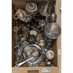 Assorted silver plate and other metalwares