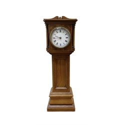 French- late19th century miniature scale longcase clock standing 13