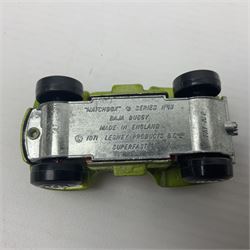 Matchbox 1-75 Series 'Superfast' ex-shop stock - eight models comprising 9e AMX Javelin, 13e Baja Buggy, 14d Iso Grifo, 19e Road Dragster, 22d Freeman Intercity Commuter, 23e Volkswagen Camper, 27e Lamborghini Countach and 29d Racing Mini; all boxed (8)