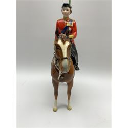 A Beswick model of H.M Queen Elizabeth II mounted on Imperial at Trooping The Colour 1957, model no 1546, H27cm. 