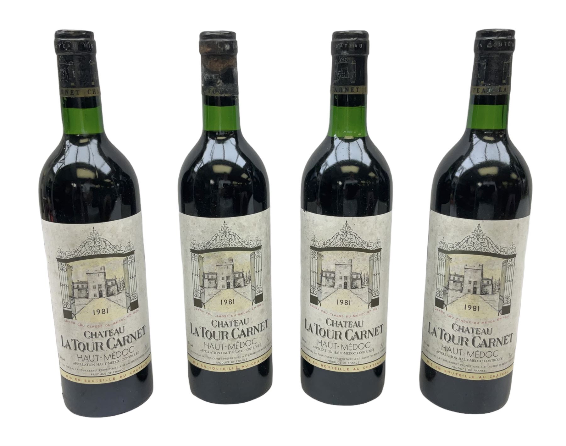 Chateau La Tour 1981, Haut-Médoc, 75cl, 12% vol, four bottles