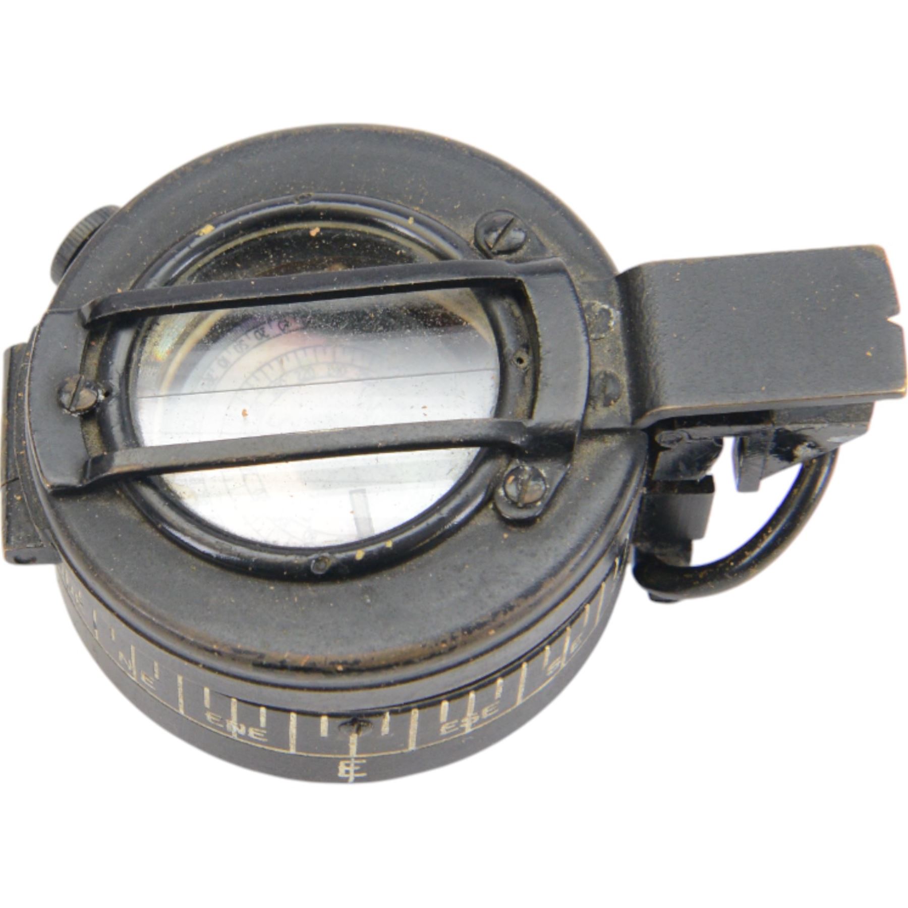 WWII three T.G & Co compasses, comprising two MKIII military compasses, dated 1940 and 1945 and Magnetic Marching Compass, Mark 1